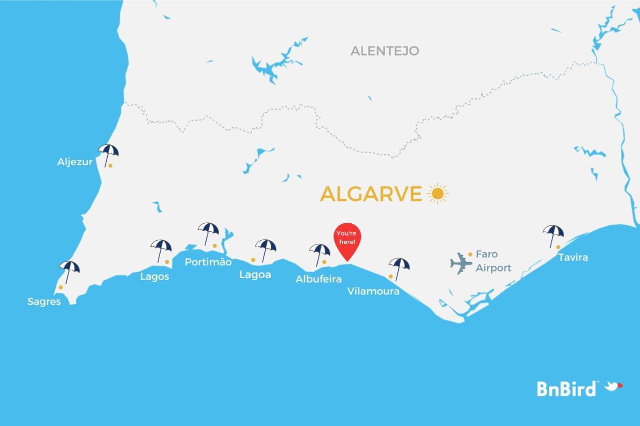 Balaia 3Br Sunny Terrace Apartment Albufeira Luaran gambar